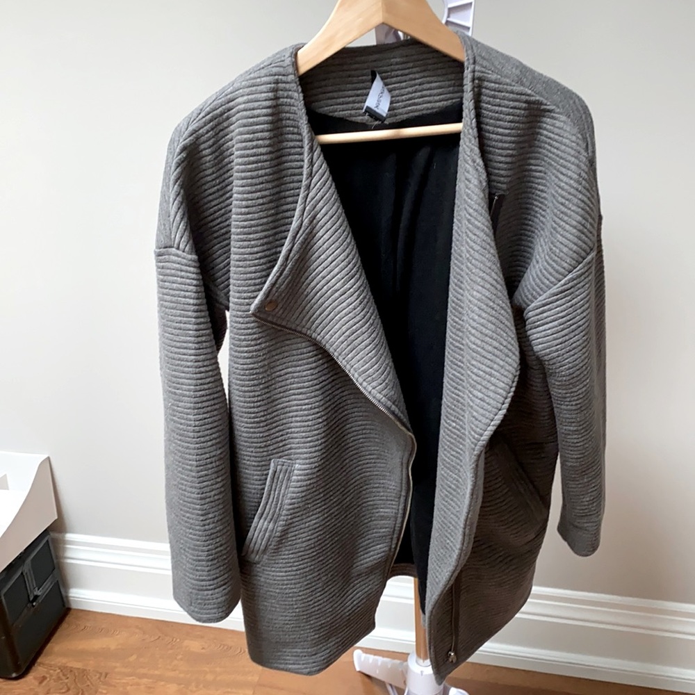 Grey oversized jacket